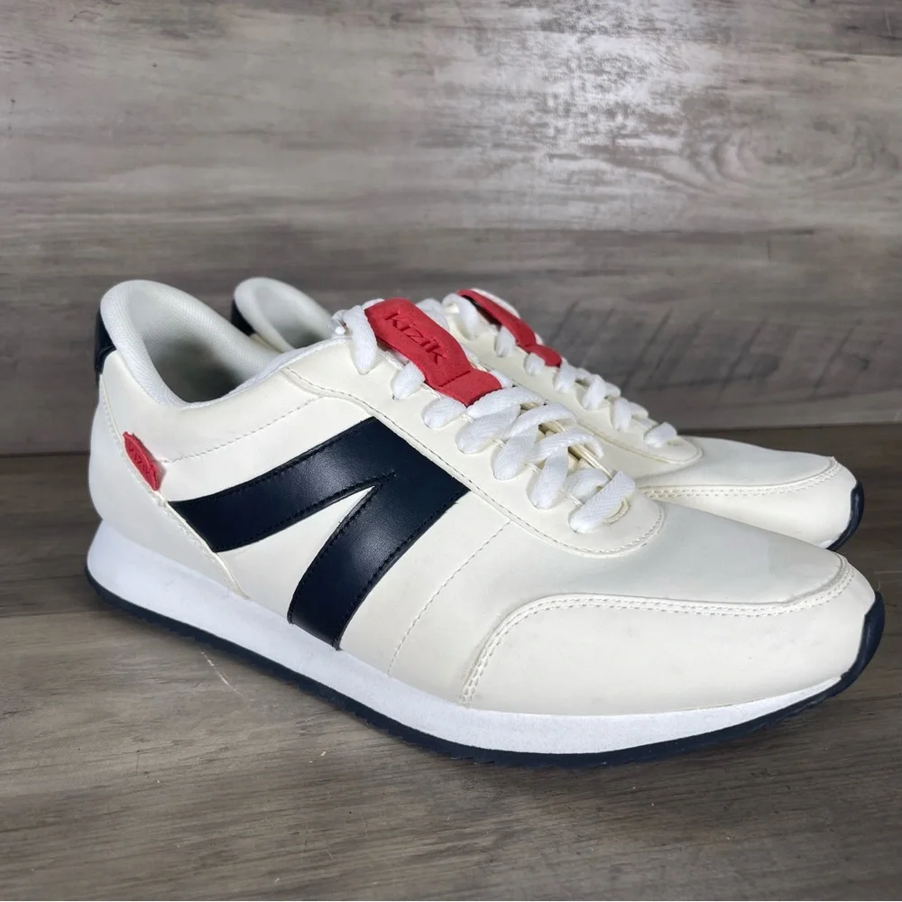 Kizik Milan Hands Free Unisex M9/W10.5 Optic White‎ Leather Athletic Shoes